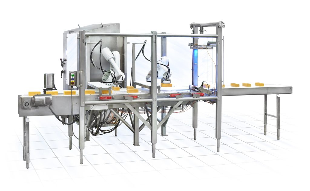 cheese block picking packaging line