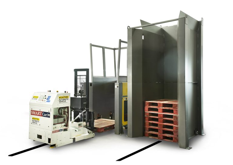 Floortrack Robot & AGV Palletizing Cell